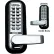 Lockey Digital Door Lock 2835 Lever Handle with Double Combination, Bright Chrome