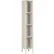 Global Industrial™ 4-Tier 4 Door Clear View Locker, 12"W x 15"D x 78"H, Tan, Assembled