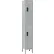 Global Industrial™ 2-Tier 2 Door Digital Locker, 12"W x 18"D x 78"H, Gray, Assembled