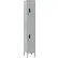Global Industrial™ 2-Tier 2 Door Digital Locker, 12"W x 12"D x 78"H, Gray, Assembled