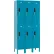 Global Industrial™ 2-Tier 6 Door Digital Locker, 36"W x 15"D x 78"H, Blue, Assembled