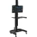 Global Industrial™ Orbit Mobile Height Adjustable Computer Cart with VESA Mount, Black