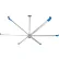 Global Industrial™ 20' HVLS Ceiling Fan, BLDC Motor, 142,036 CFM, 208/240V