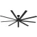 Global Industrial™ 72" Industrial Ceiling Fan, DC Motor, 6 Speed, 9400 CFM, Black