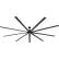 Global Industrial™ 108" Industrial Ceiling Fan, DC Motor, 6 Speed, 20000 CFM, Black