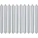 Global Industrial™ 15" Replacement Roller, 1.9" Dia., Galvanized Steel, Pack of 10