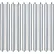 Global Industrial™ 21" Replacement Roller, 1.9" Dia., Galvanized Steel, Pack of 10