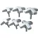 Replacement Knobs for Global Industrial™ Gantry Cranes, Set of 6