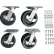 Replacement Caster Kit for Global Industrial™ Gantry Cranes, Set of 4