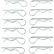 Replacement Cotter Pins for Global Industrial™ Gantry Cranes, Set of 12