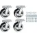 Replacement 8" x 3" Caster Kit for Global Industrial™ Gantry Cranes, Set of 4