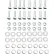 Replacement Leg Connection Hardware for Global Industrial ™ Gantry Cranes, Set of 16