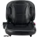 Global Industrial™ Universal Ergonomic Forklift Seat With Curved Back, Black