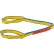 Global Industrial™ Poly Web Sling, HD, Eye&Eye w/ Durable Edge, 3 Ft L-1600/1280/3200 Lbs Cap