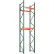Global Industrial™ Bolted Teardrop Pallet Rack Starter, 48"Wx 42"D x 192"H, 6590 lbs Shelf Cap