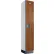 Global Industrial™ 1-Tier 1 Door Wood Locker, 12"W x 15"D x 76"H, Cherry, Assembled