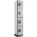 Global Industrial™ 4-Tier 4 Door Wood Locker, 12"W x 15"D x 76"H, Gray, Assembled