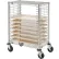 Nexel® Side Load Wire Tray Cart with 19 Tray Capacity