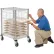 Nexel® End Load Wire Tray Cart with 19 Tray Capacity