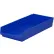Global Industrial™ Plastic Nesting Storage Shelf Bin 11-1/8"W x 23-5/8"L x 4"H Blue - Pkg Qty 6