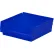 Global Industrial™ Plastic Nesting Storage Shelf Bin 11-1/8"W x 11-5/8"L x 4"H Blue - Pkg Qty 12