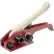 Pac Strapping Tensioner for Up to 3/4" Strap Width Polypropylene & Polyester Strapping, Black & Red