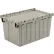 Global Industrial™ Plastic Attached Lid Shipping & Storage Container 25-1/4x16-1/4x13-3/4 Gray