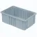 Global Industrial™ Plastic Dividable Grid Container, 10-7/8"L x 8-1/4"W x 3-1/2"H, Gray - Pkg Qty 20