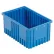 Global Industrial™ Plastic Dividable Grid Container, 16-1/2"L x 10-7/8"W x 8"H, Blue - Pkg Qty 8