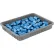 Global Industrial™ Plastic Dividable Grid Container, 22-1/2"L x 17-1/2"W x 3"H, Gray - Pkg Qty 6