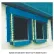 Chalfant Blue Dock Door Seal Model 130 Heavy Duty 40 Ounce 8'W x 8'H