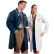 Unisex Lab Coat - Navy, L