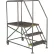 Tri-Arc Mobile 4 Step Steel 36"W X 36"L Work Platform Ladder With Handrails