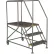 Tri-Arc Mobile 4 Step Steel 36"W X 48"L Work Platform Ladder With Handrails