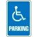 Global Industrial™ Aluminum Sign - Parking Sign - Handicap Symbol, .063" Thick, 649151