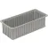 Dandux® Dividable Stackable Plastic Box, 24"L x 11"W x 6"H, Gray