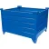 Global Industrial Stackable Steel Container, 48"L x 42"W x 24"H, 4000 lb. Capacity, Blue