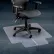 Interion® Office Chair Mat for Carpet - 36"W x 48"L with 20" x 10" Lip - Straight Edge