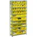 Global Industrial™ Steel Open Shelving - 18 Yellow Plastic Stacking Bins 10 Shelves - 36x18x73