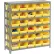 Global Industrial™ Steel Shelving with 30 4"H Plastic Shelf Bins Yellow, 36x12x39-7 Shelves