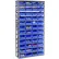 Global Industrial™ Steel Shelving with 48 4"H Plastic Shelf Bins Blue, 36x12x72-13 Shelves