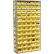 Global Industrial™ Steel Shelving with 60 4"H Plastic Shelf Bins Yellow, 36x12x72-13 Shelves