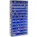 Global Industrial™ Steel Shelving - Total 72 4"H Plastic Shelf Bins Blue, 36x12x72-13 Shelves