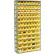 Global Industrial™ Steel Shelving - Total 81 4"H Plastic Shelf Bins Yellow, 36x12x72-13 Shelves