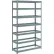 Global Industrial 7 Shelf, Heavy Duty Boltless Shelving, Starter, 48"W x 24"D x 96"H, No Deck