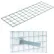 Global Industrial™ 48"X12" Wire Shelves With Brackets Package Of 2