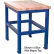 Built-Rite Standard Shop Stand, Shop Top Square Edge, 24"W x 36"D x 36"H, Blue