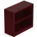 Offices To Go™ 1 Shelf Bookcase in Mahogany - Executive Modular Furniture
