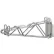 Nexel® Chrome, Fixed Double Shelf Wall Mount Bracket, 18"D