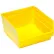 Plastic Nesting Storage Shelf Bin QSB209 11-1/8"W x 11-5/8"L x 6"H Yellow - Pkg Qty 8